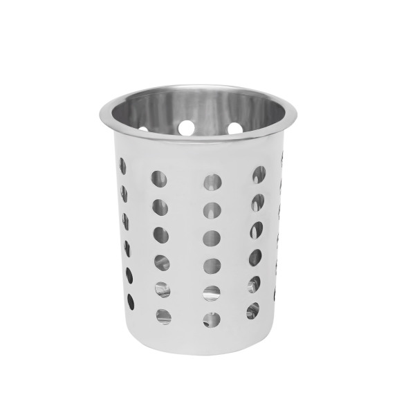 Commercial 8 Hole Stainless Steel Cylinder Flatware Silverware Utensil Holder Organizer flatware cylinder holder for Restaurants Catering Parties Cafeterias