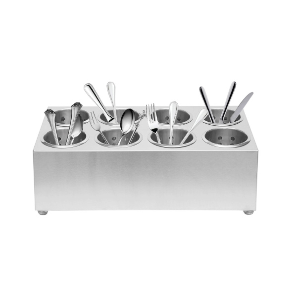 Commercial 8 Hole Stainless Steel Cylinder Flatware Silverware Utensil Holder Organizer flatware cylinder holder for Restaurants Catering Parties Cafeterias Commercial 8 Hole Stainless Steel Cylinder Flatware Silverware Utensil Holder Organizer flatware cylinder holder for Restaurants Catering Parties Cafeterias