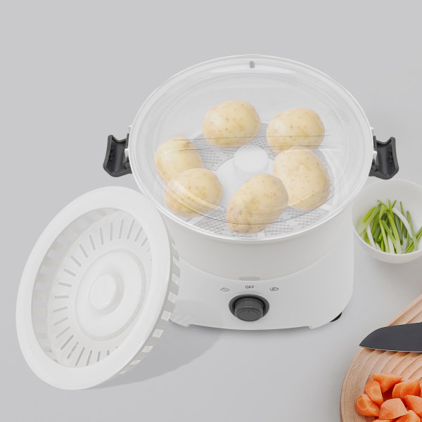 85W 11.14*9.3in Electric Table Standing Cylinder Potato Peeler One-button Drive Automatic Peeler Spinner