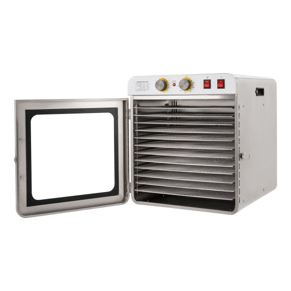 Stainless Steel Jerky Fruit Dryer,Home Use,900W, 12 Trays Food Dehydrator