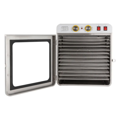 Stainless Steel Jerky Fruit Dryer,Home Use,900W, 12 Trays Food Dehydrator