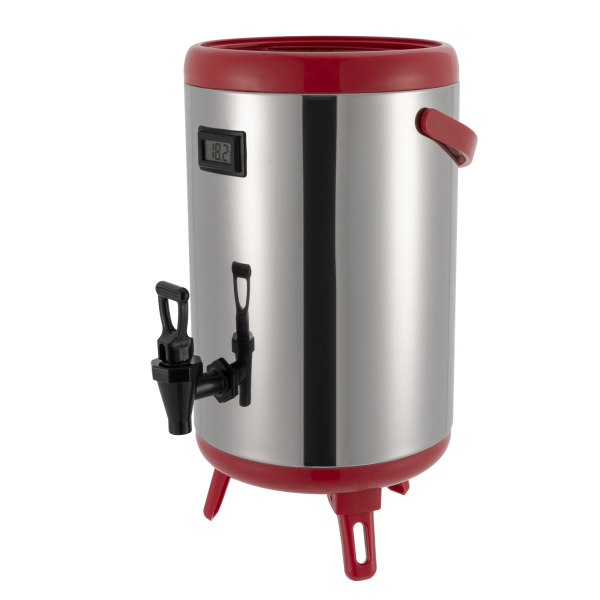 Stainless Steel Insulated Beverage Dispenser,Insulated Thermal Hot and Cold Drink Dispenser(10L, Red) Stainless Steel Insulated Beverage Dispenser,Insulated Thermal Hot and Cold Drink Dispenser(10L, Red)