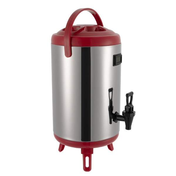 Stainless Steel Insulated Beverage Dispenser,Insulated Thermal Hot and Cold Drink Dispenser(10L, Red) Stainless Steel Insulated Beverage Dispenser,Insulated Thermal Hot and Cold Drink Dispenser(10L, Red)