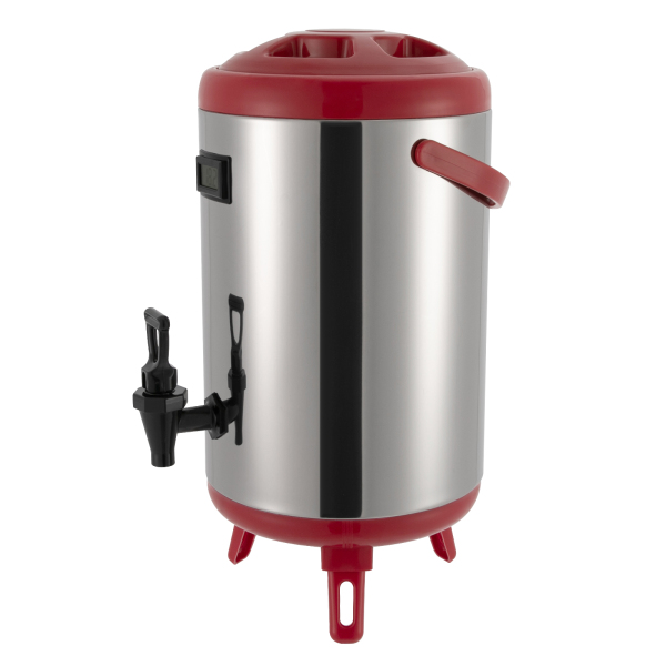 Stainless Steel Insulated Beverage Dispenser,Insulated Thermal Hot and Cold Drink Dispenser(10L, Red) Stainless Steel Insulated Beverage Dispenser,Insulated Thermal Hot and Cold Drink Dispenser(10L, Red)