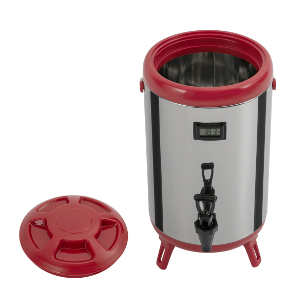 Stainless Steel Insulated Beverage Dispenser,Insulated Thermal Hot and Cold Drink Dispenser(10L, Red) Stainless Steel Insulated Beverage Dispenser,Insulated Thermal Hot and Cold Drink Dispenser(10L, Red)