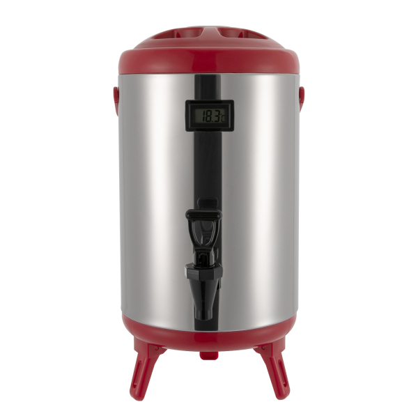 Stainless Steel Insulated Beverage Dispenser,Insulated Thermal Hot and Cold Drink Dispenser(10L, Red) Stainless Steel Insulated Beverage Dispenser,Insulated Thermal Hot and Cold Drink Dispenser(10L, Red)