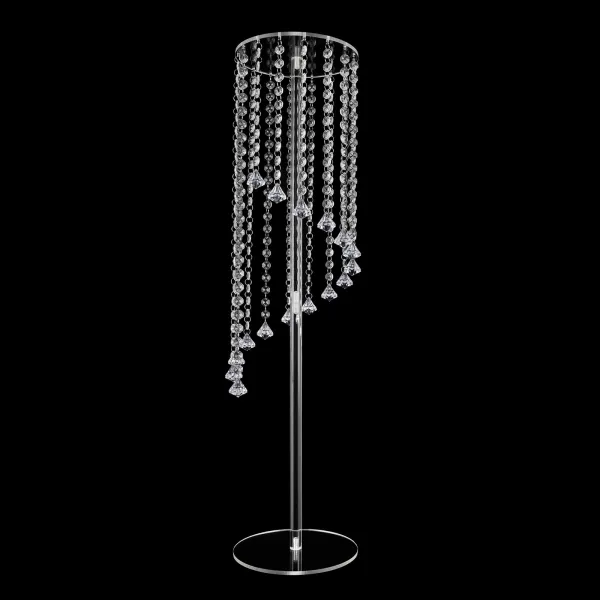 Clear Acrylic Tall Vases for Centerpieces - 10 Pcs Acrylic Column Flower Stand with Chandelier Crystals Clear Acrylic Tall Vases for Centerpieces - 10 Pcs Acrylic Column Flower Stand with Chandelier Crystals