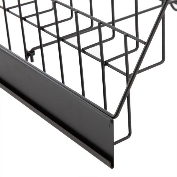 Tabletop Book 6 Rack, Magazine Rack for Table Top, Book Display Stand - Black