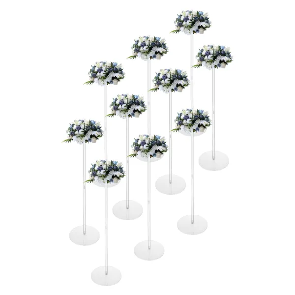 Wedding Vases Centerpieces for Tables - 10pcs 23.6/31.5 inch Tall Acrylic Flower Vase Flowers Stand for Party Tables Decorations Wedding Vases Centerpieces for Tables - 10pcs 23.6/31.5 inch Tall Acrylic Flower Vase Flowers Stand for Party Tables Decorations