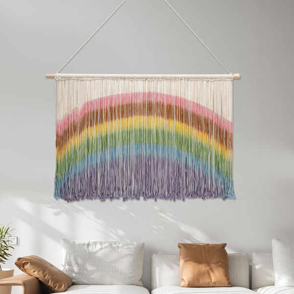 Living Room Rainbow Decor Rainbow Macrame Wall Hanging Bedroom Rainbow Macrame Living Room Rainbow Decor Rainbow Macrame Wall Hanging Bedroom Rainbow Macrame