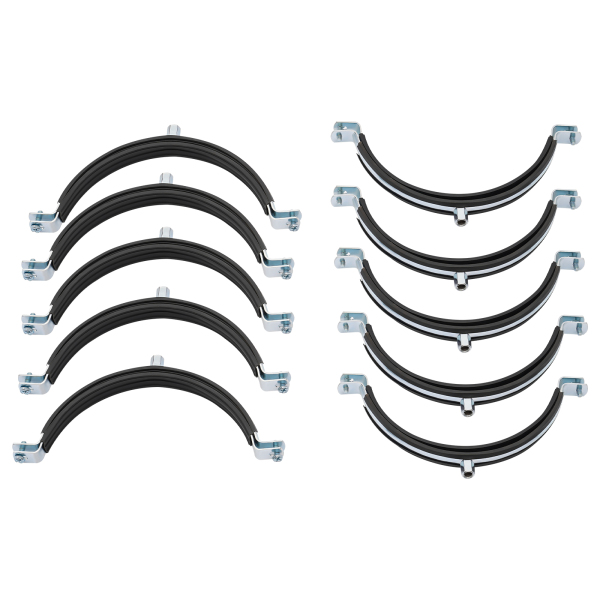 10pcs 8 Inch Pipe Bracket Clamp, Pipe Clamp, Steel Pipe Clamp is used to fix pipes, HVAC, ventilation ducts, etc.