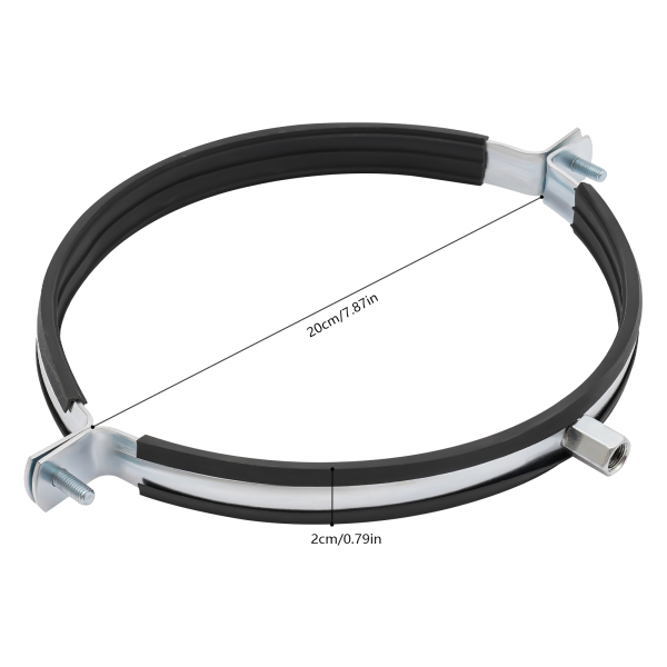 10pcs 8 Inch Pipe Bracket Clamp, Pipe Clamp, Steel Pipe Clamp is used to fix pipes, HVAC, ventilation ducts, etc.