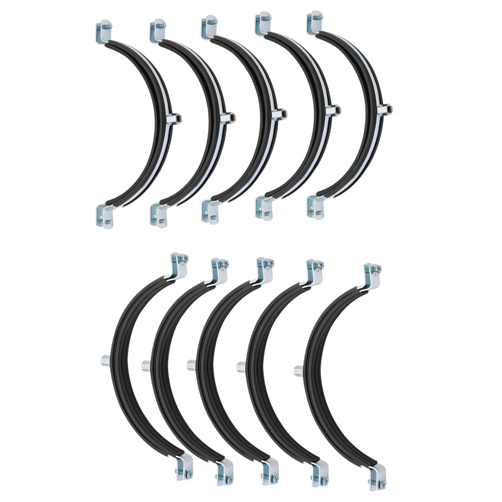 10pcs 8 Inch Pipe Bracket Clamp, Pipe Clamp, Steel Pipe Clamp is used to fix pipes, HVAC, ventilation ducts, etc.