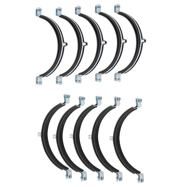 10pcs 8 Inch Pipe Bracket Clamp, Pipe Clamp, Steel Pipe Clamp is used to fix pipes, HVAC, ventilation ducts, etc.
