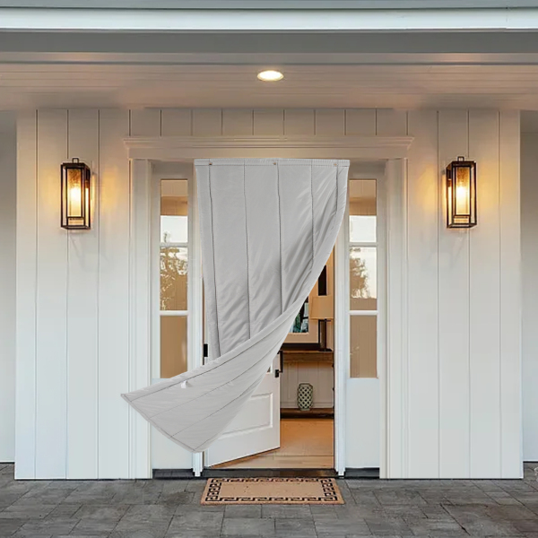 Insulated door curtains, winter door screens, soundproof blankets, privacy curtains (grey) Insulated door curtains, winter door screens, soundproof blankets, privacy curtains (grey)