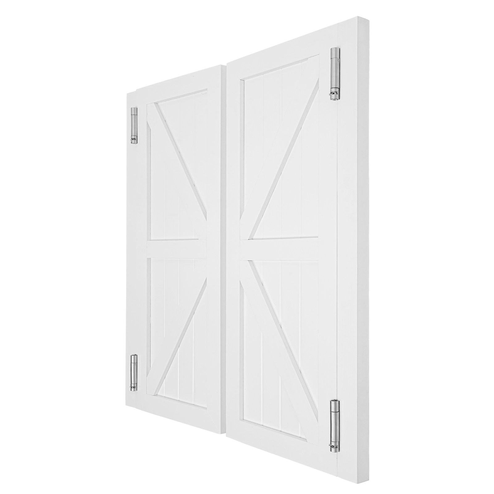 35.43*15.75in Swinging Doors, Cafe Doors, Wood Swing Door(White)