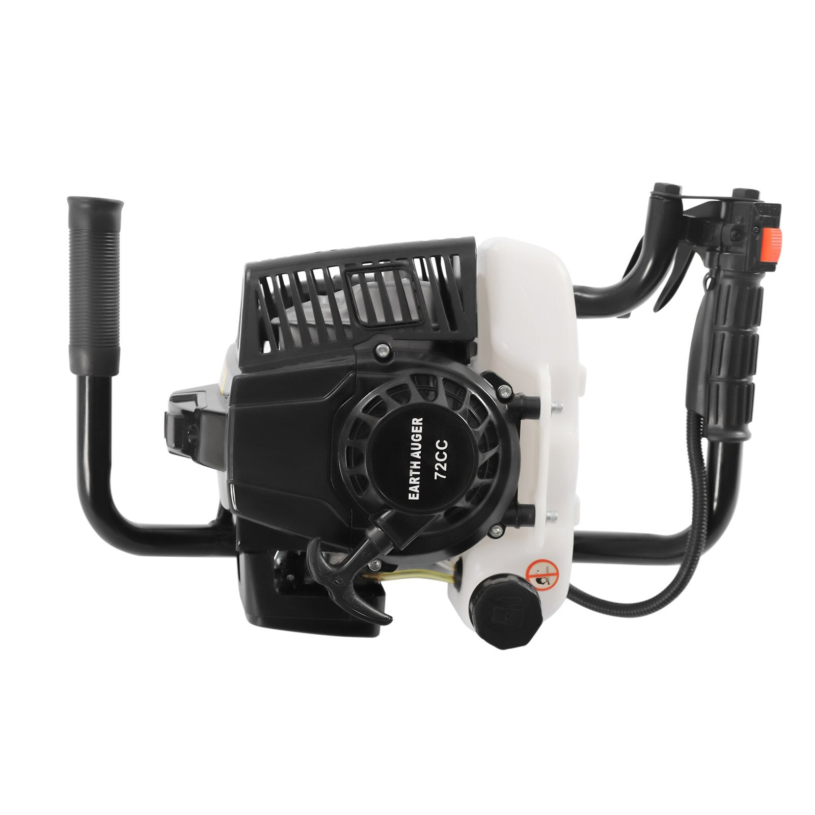 Farmmac 72cc 2-Stroke Gas Post Hole Digger With 6” & 10” Earth Auger Drill Bits