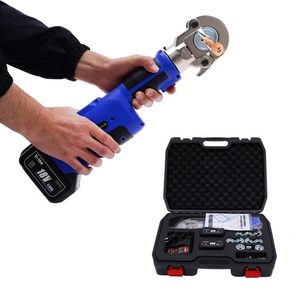 MEZ-300 Battery Powered Electric Hydraulic Pliers, Electric Hydraulic  Crimper Blue