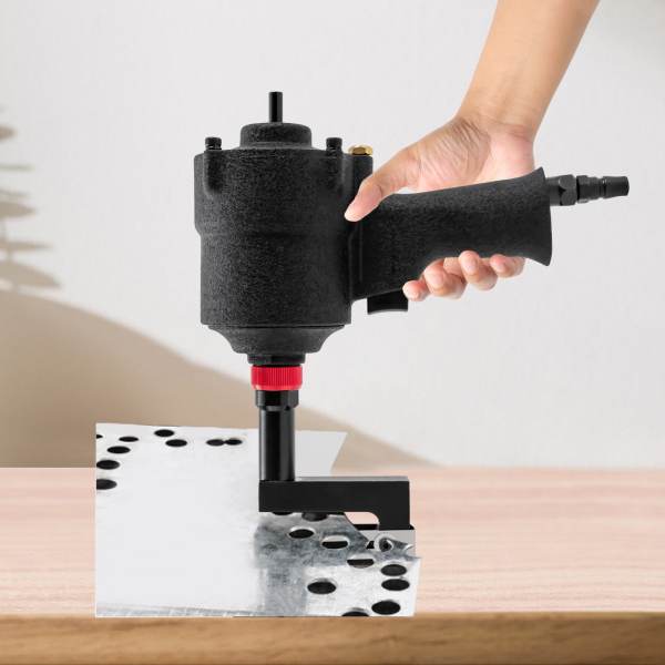 8mm Pneumatic Hole Puncher Air Metal Hole Punch Tool Industrial Sheet Metal Punching Gun Heavy Duty Metal Hole Flange Opener