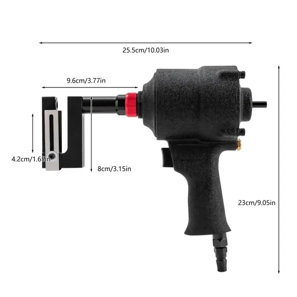 8mm Pneumatic Hole Puncher Air Metal Hole Punch Tool Industrial Sheet Metal Punching Gun Heavy Duty Metal Hole Flange Opener