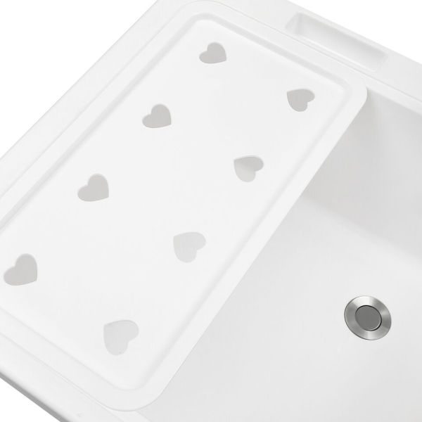 Laundry Tub Sink Plastic Washing Utility Sink Tub Fabric PP with Washboard