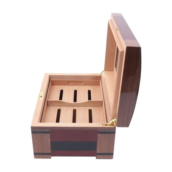 Cigar Humidor Cedar Lined Storage Box Spanish Cedar Tray Divider Holds 100 Cigar