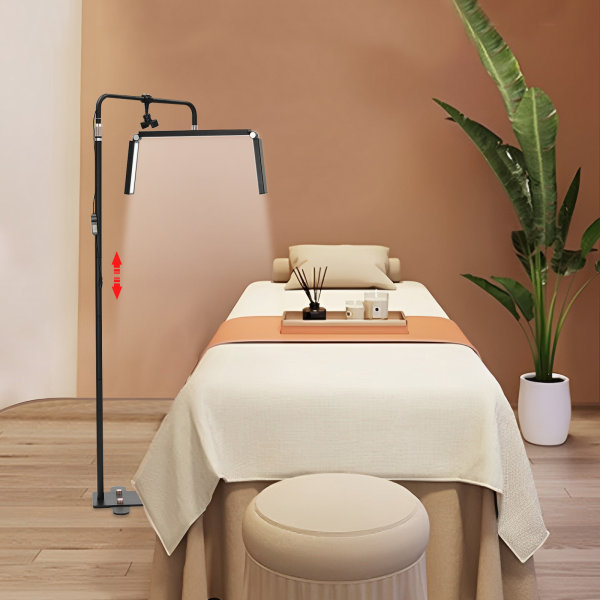 Lash Light for Eyelash Extensions, Cool/Warm/Neutral Lighting Half Moon Light with Phone Holder
