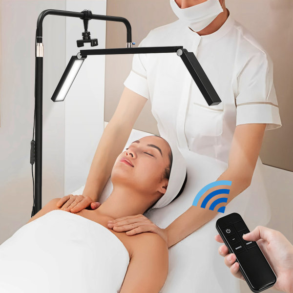 Lash Light for Eyelash Extensions, Cool/Warm/Neutral Lighting Half Moon Light with Phone Holder
