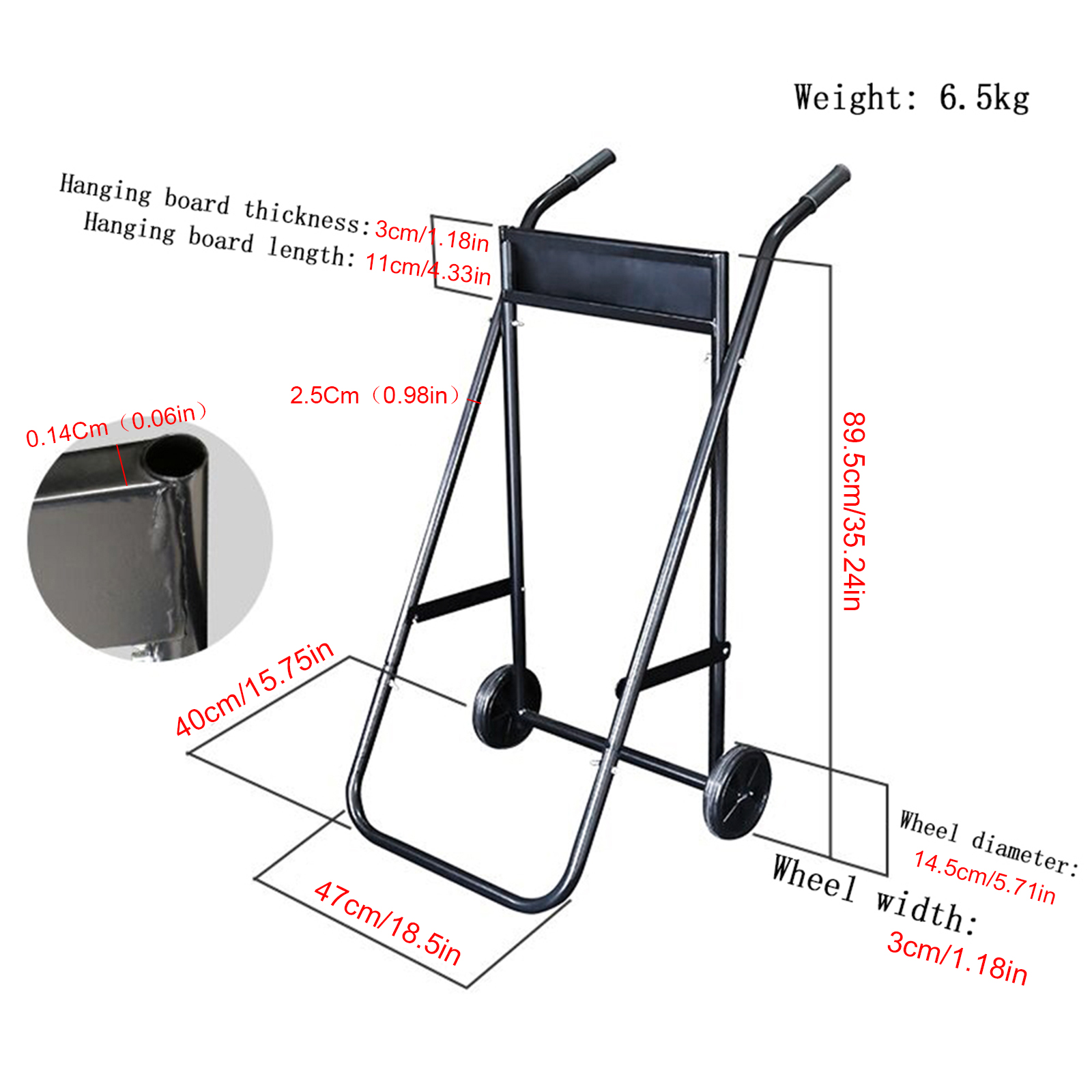 Heavy Duty Outboard Motor Trolley Stand