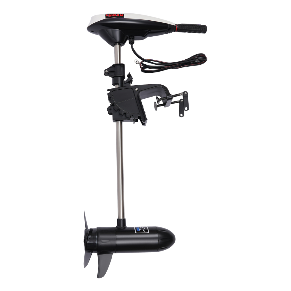 12V Electric Outboard Brush Motor Thruster Trolling Fishing Boat Engine ...