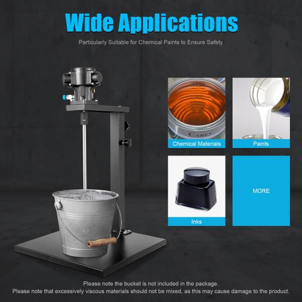 5 Gallon 1/4 HP 20L Stainless Steel Pneumatic Mixer 5 Gallon 1/4 HP 20L Stainless Steel Pneumatic Mixer