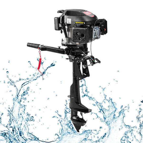 HANGKAI 6HP 4Stroke Outboard Motor Boat Engine w/Air Cooling System 2500RPM