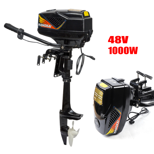 HANGKAI 1000W 48V Brushless Electric Boat Outboard Motor Boat Engine Motor 