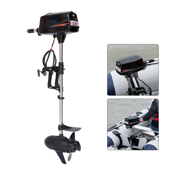 HANGKAI Heavy Duty 60V 2.2KW Electric Outboard Motor Fishing Boat Engine Tiller Control Brushless Motor
