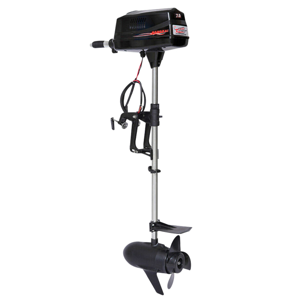 HANGKAI Outboard Motor Brushless Fishing Boat Engine Heavy Duty Electric Tiller Control 48V 1.8kW for Aquaculture Outdoor Adventure