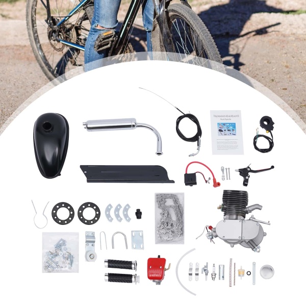 80cc Bicycle Diy Bike Engine Stroke Pedal Bike Engine 80cc Motorised DIY Motorized Bicycle Push Bike  Stroke Motor