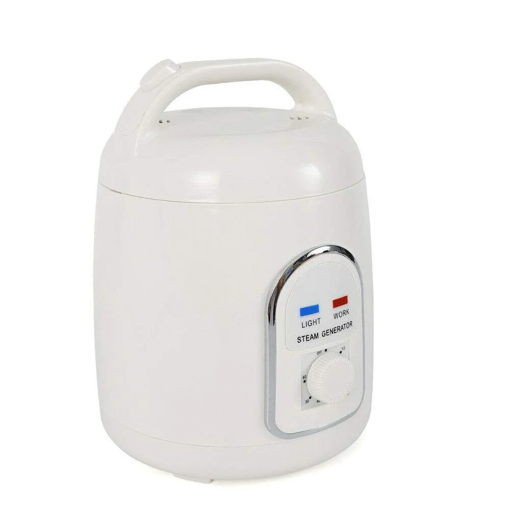 Portable Steam Sauna1.5L Sauna Steamer Pot Home Shower SPA Body Therapy 110V US Plug 900W Steamer Pot ABS