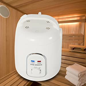 Portable Steam Sauna1.8L Sauna Steamer Pot Home Shower SPA Body Therapy 110V US Plug 900W Steamer Pot ABS
