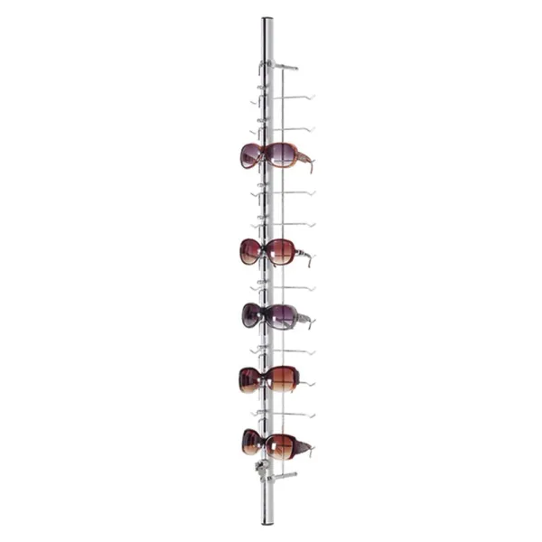 HANGKAI 8 pcs Glasses Display Stand with Lock Sunglasses Frame Stand Eyeglasses Rack Glasses Storage Organizer