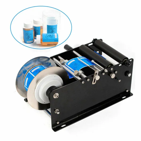 Semi-Automatic Labeling Machine Round Bottle MT-30 for Date Bottle 30 Times/Minute Semi-Automatic Labeling Machine Round Bottle MT-30 for Date Bottle 30 Times/Minute