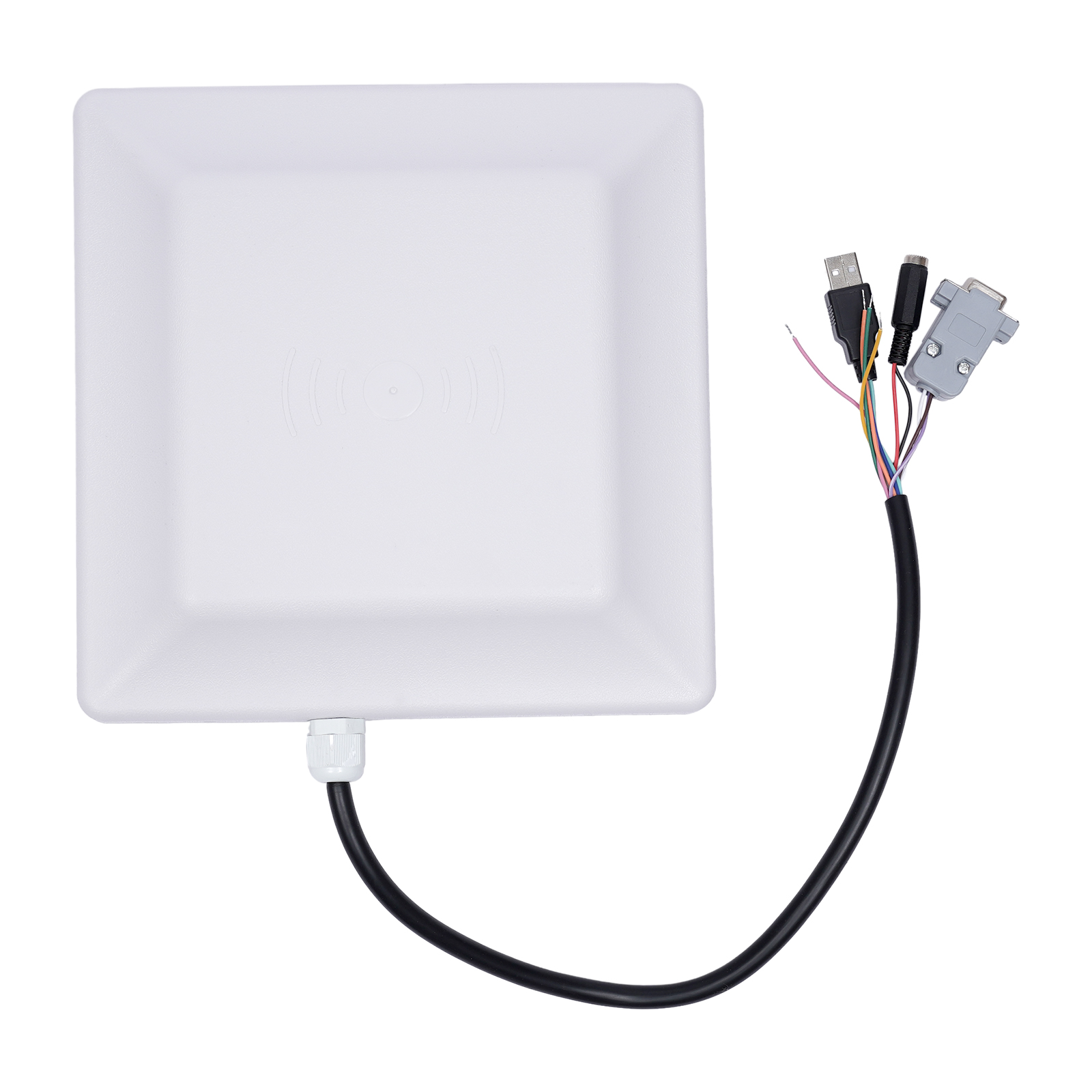 UHF RFID Long Range Card Reader 5M 8dbi Antenna RS232/RS485