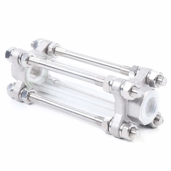 1/2" Sanitary Sight Glass Stainless Steel 304 in-Line Sight Glass with Clamp End 1/2" Sanitary Sight Glass Stainless Steel 304 in-Line Sight Glass with Clamp End