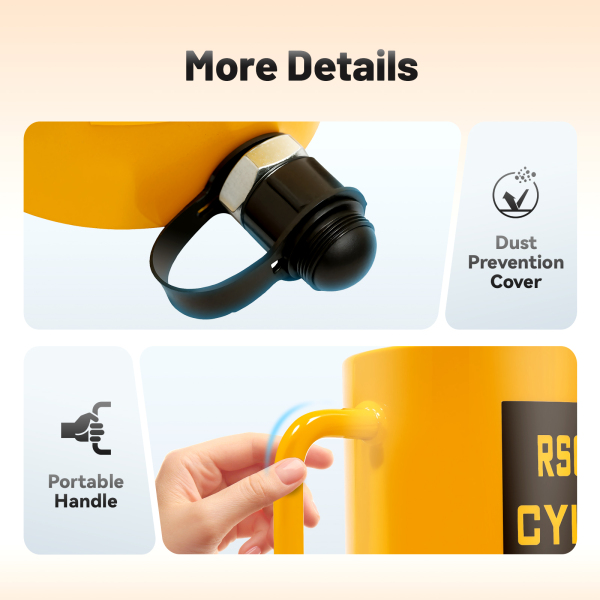 50 Tons Hydraulic Cylinder Single Acting Stroke for Small Workspace Portable Hydraulic Solid Jack Hydraulic Lifting Cylinder 50 Tons Hydraulic Cylinder Single Acting Stroke for Small Workspace Portable Hydraulic Solid Jack Hydraulic Lifting Cylinder