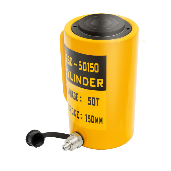 50 Tons Hydraulic Cylinder Single Acting Stroke for Small Workspace Portable Hydraulic Solid Jack Hydraulic Lifting Cylinder 50 Tons Hydraulic Cylinder Single Acting Stroke for Small Workspace Portable Hydraulic Solid Jack Hydraulic Lifting Cylinder