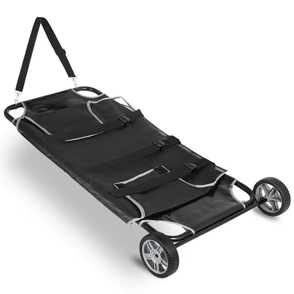 HANGKAI Pet Trolley Veterinary Transport Stretcher with 2 Wheels