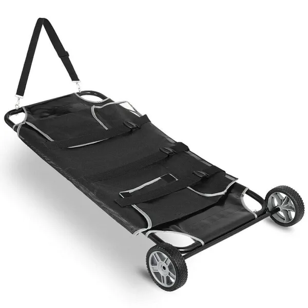 HANGKAI Pet Trolley Veterinary Transport Stretcher with 2 Wheels