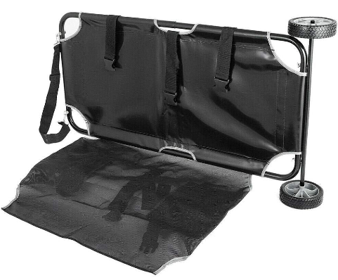 CNCEST Pet Trolley Veterinary Transport Stretcher with 2 Wheels