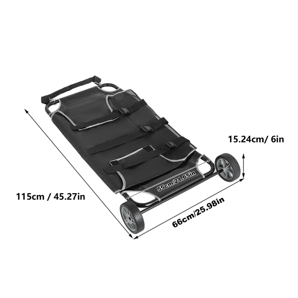 HANGKAI Pet Trolley Veterinary Transport Stretcher with 2 Wheels