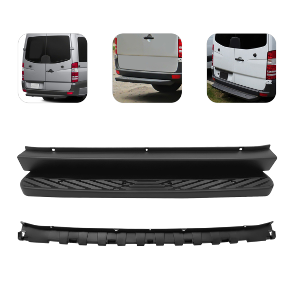 2pcs Rear Bumper Step Cover Set 2007-2018 Mercedes Sprinter W906 Dodge 2500 3500 Rear Bumper Step Cover 2pcs Rear Bumper Step Cover Set 2007-2018 Mercedes Sprinter W906 Dodge 2500 3500 Rear Bumper Step Cover
