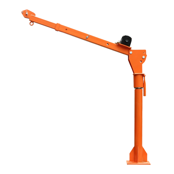 1100 LB Truck-Mounted Crane Hoist, Truck-Mounted Crane with 12V Electric Winch, Pickup Truck Jib Cranes